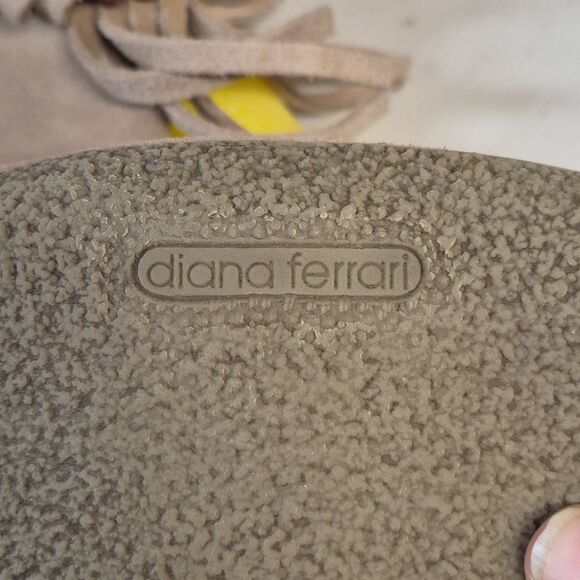 Diana Ferrari Bonnie Size 10 Knee High Taupe Suede Boots - Picture 7 of 11